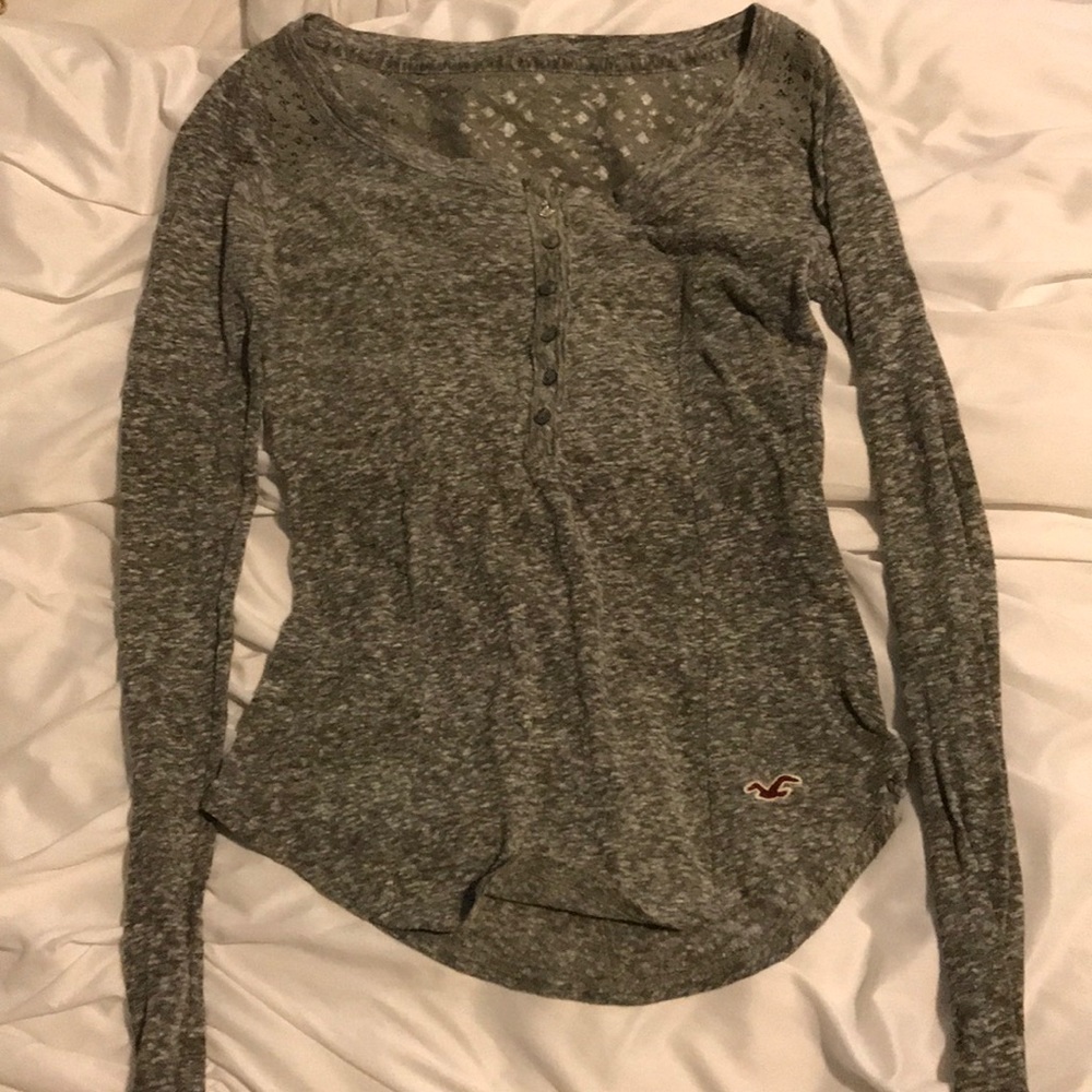 lace back hollister long sleeve